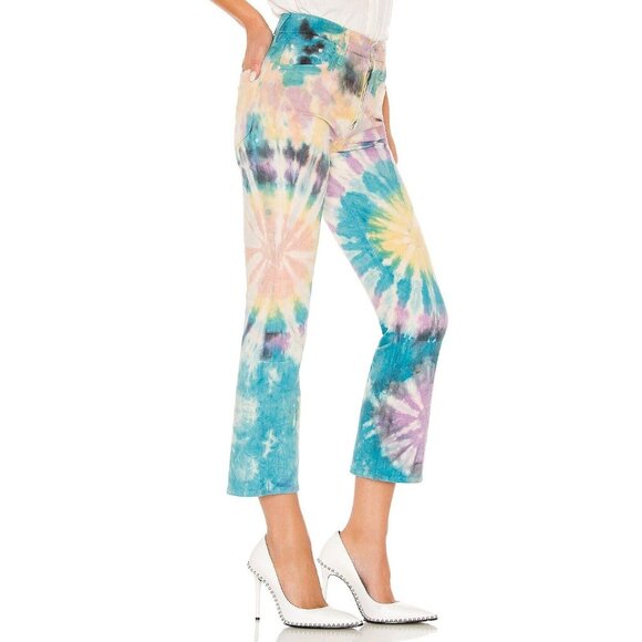 Mother Superior The Tripper High Waist Jeans Womens Size 24 Swirling Secrets - Picture 1 of 12